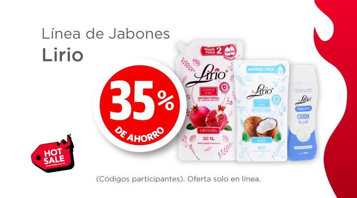 Jabones Lirio 35% de ahorro